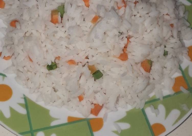 Simple Way to Prepare Quick White Rice mix