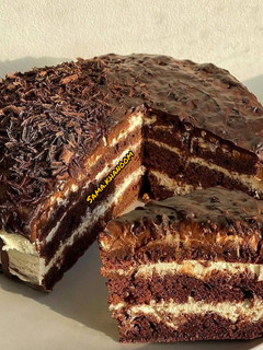 عکسی از دستور کیک شکلاتی