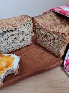 Una foto de Pan de avena con levadura y sin amasado 🍞