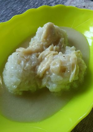 Foto resep Ketan siram kuah durian