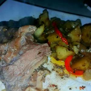 Vacío al horno con papas súper fácil