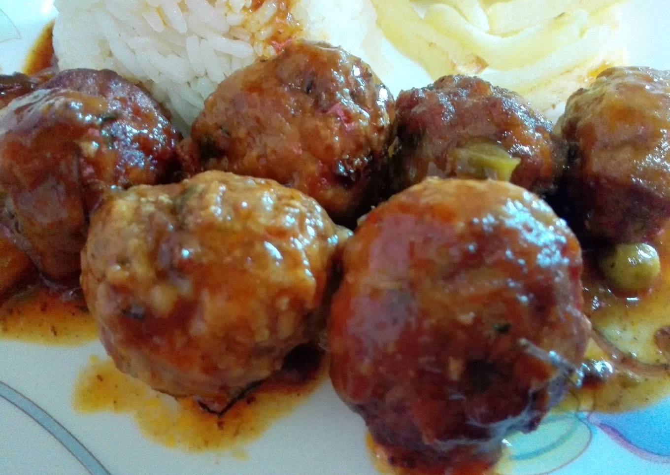 Mis albóndigas con tomate!