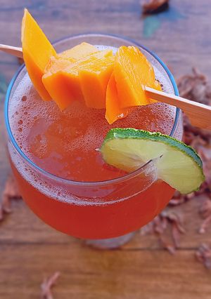 Une photo de Cocktail du bissap blanc