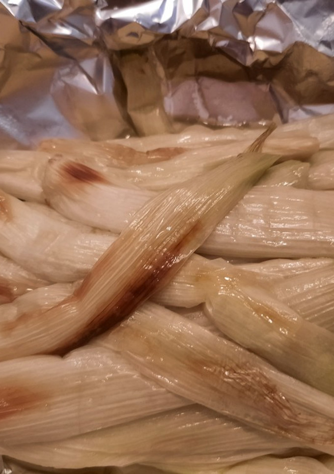 Una foto de Calçots al horno
