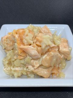 Une photo de Risotto aux deux saumons au Cookeo