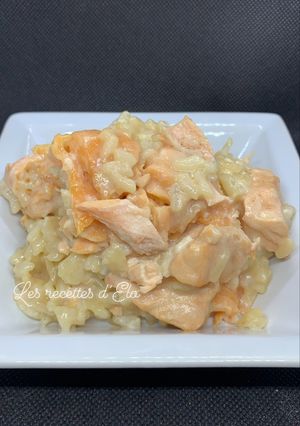 Une photo de Risotto aux deux saumons au Cookeo