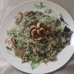 Haydrabadi veg dum biryani A picture of Haydrabadi veg dum biryani.