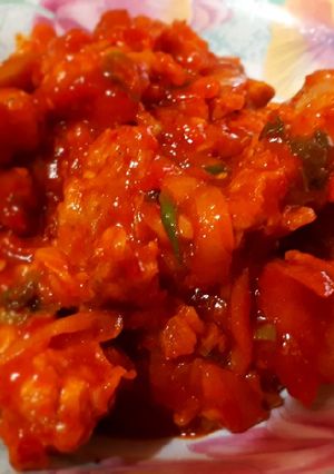 Foto resep Ikan nila goreng tepung saus asam manis pedas