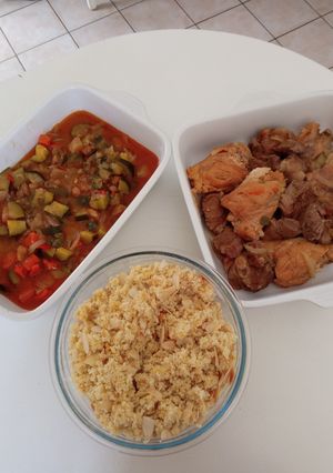 Une photo de Tajine agneau poulet