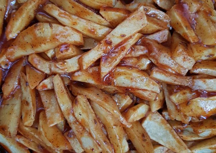 Steps to Prepare Super Quick Homemade CHIPS MASALA#15miniutesorlesscookingcontest