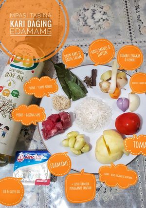 Foto resep Mpasi kari daging edamame