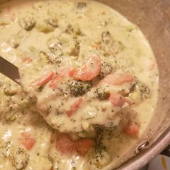 A picture of Broccoli Cheddar Soup.