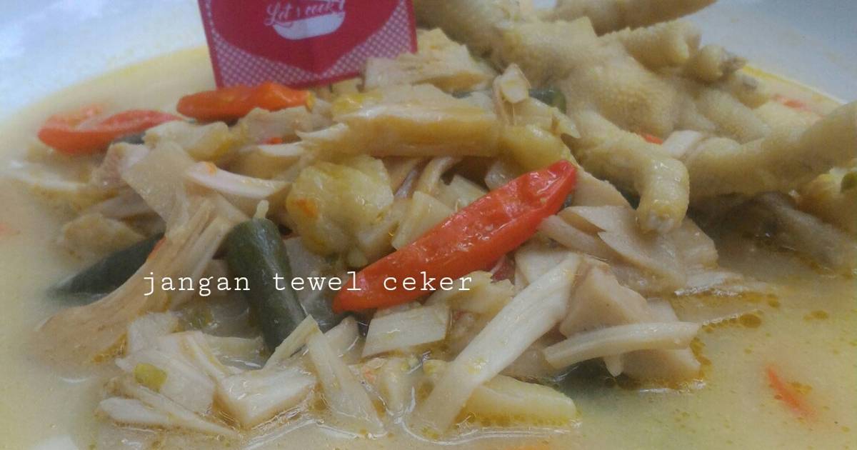 19 Resep Jangan Tewel Ceker Enak Dan Sederhana Ala Rumahan Cookpad