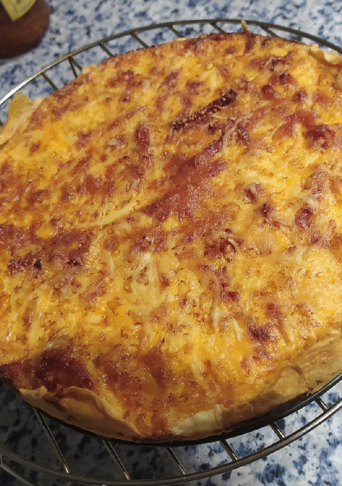 Una foto de Quiche de bacon y queso