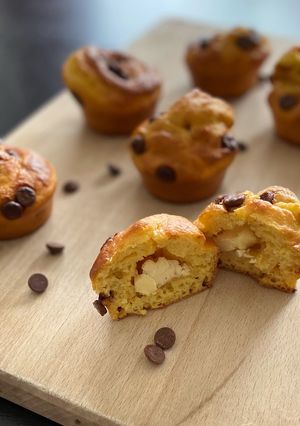 Une photo de Muffins cœur chocolat blanc
