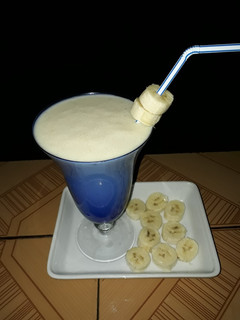 Una foto de Leche con plátanos