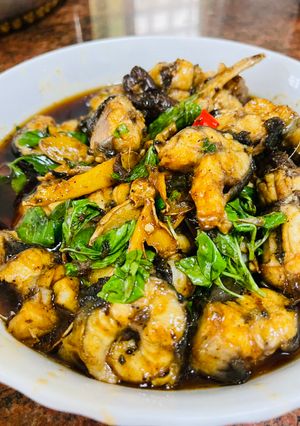 三杯麻油燒鰻魚 的食譜成品照片