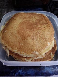 Una foto de Hot cakes súper esponjositos 🥧🍯