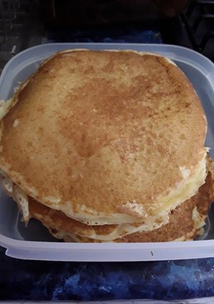 Una foto de Hot cakes súper esponjositos 🥧🍯