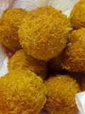 Bombitas de papas con cabello de ángel