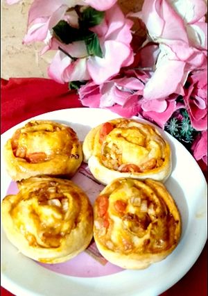 A picture of Pizza pinwheels.