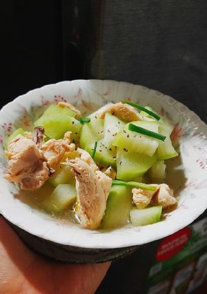 Hình của món Canh bí đao nấu thịt gà.