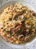 ข้าวผัดเป็ดย่าง