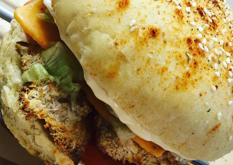 Voici la recette Pains hamburger parmesan origan extrêmement moelleux à la maison