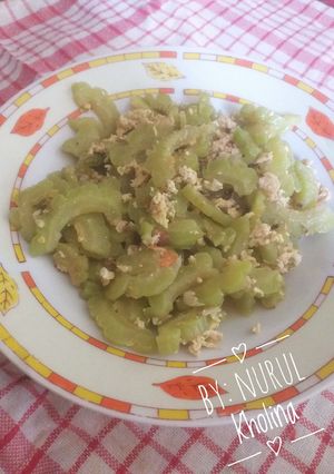 Foto resep Tumis pare arik telur