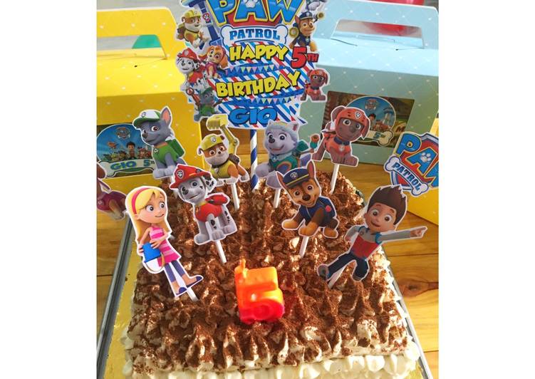 Tiramisu Birthday Cake