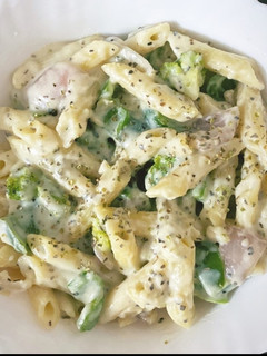 A picture of White Sauce Pasta.
