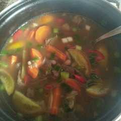 A picture of Sayur asem kacang merah daging sapi.
