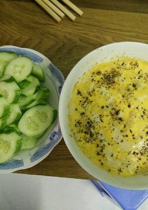 Hình của món Mắm cá lóc chưng hột vịt.