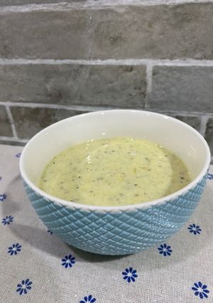 صورة لوصفة شوربة الكوسا والفطر