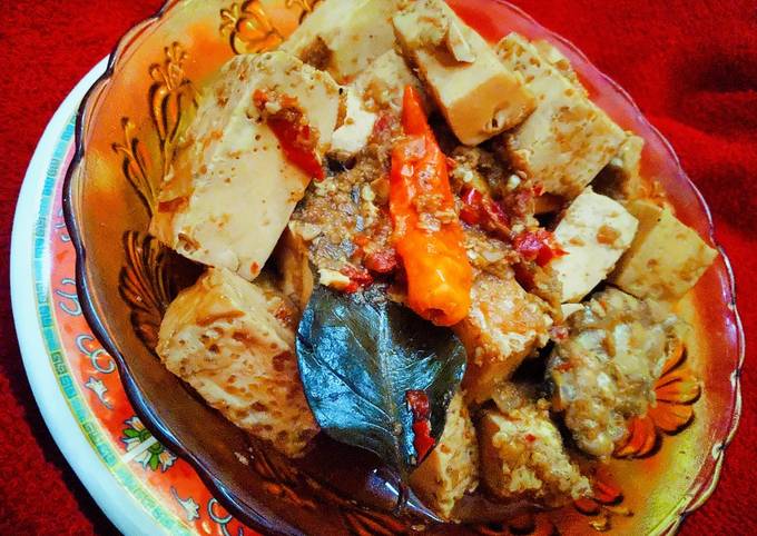 Telur putih dan tempe gongso (menu diet)