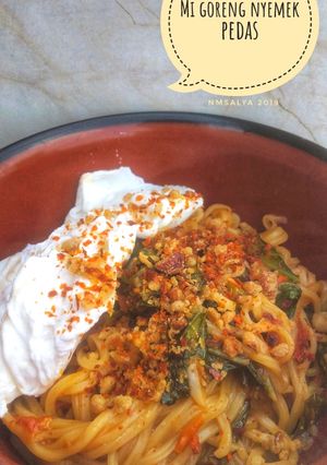 Foto resep Indomie goreng nyemek pedas