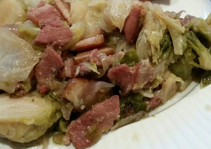 Easiest Way to Make Homemade Brad&#39;s Brussel sprouts and cabbage braised in stout