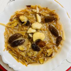 A picture of Caramel sevaiya Kheer Sweet dish for Lunch.
