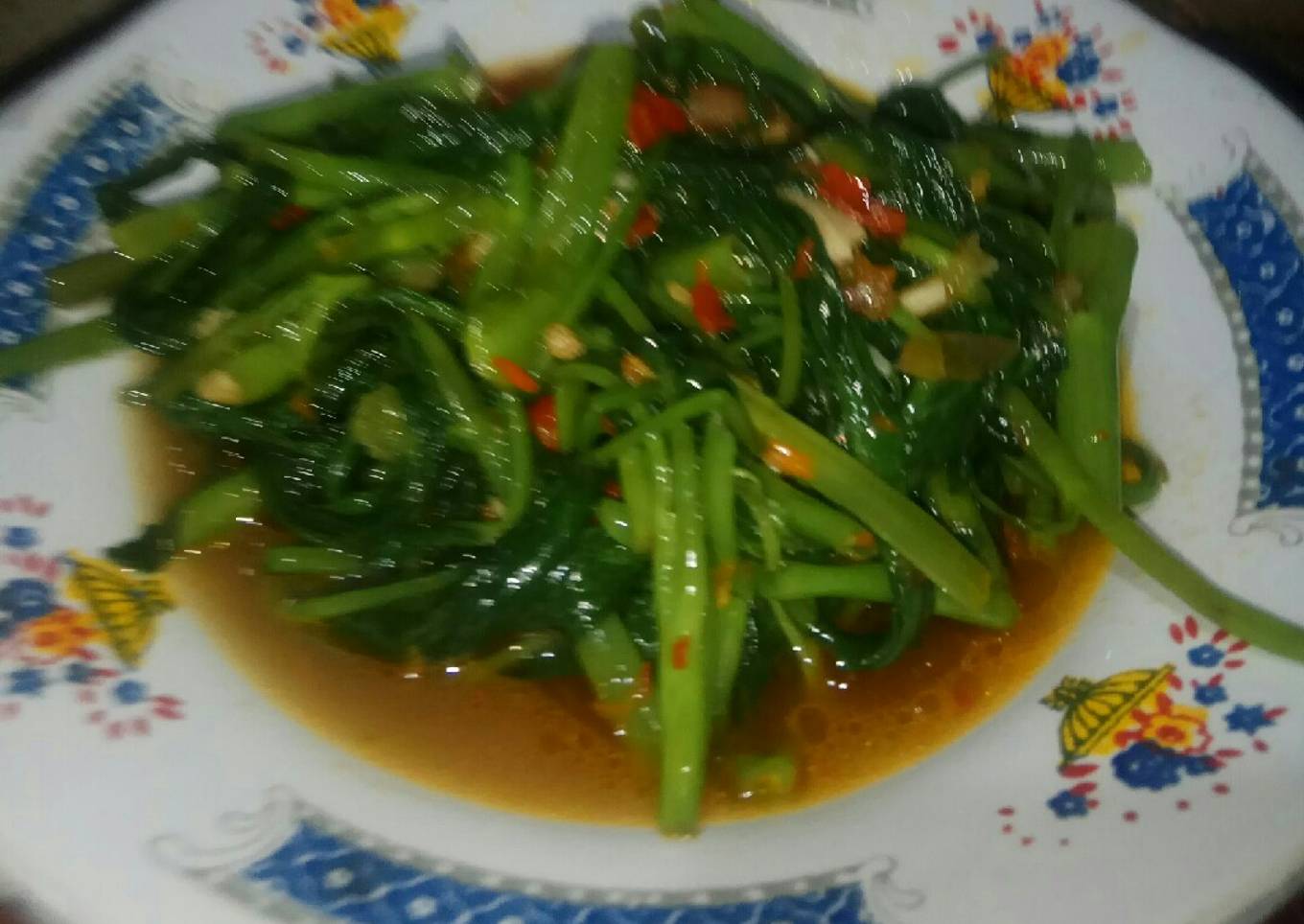 Kangkung bumbu ulek Tomei-n