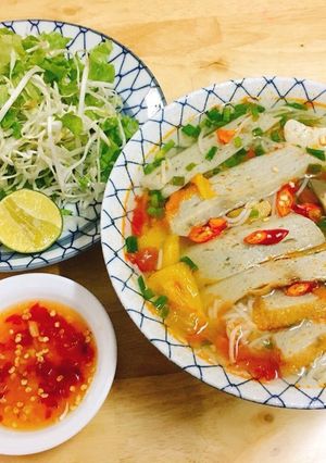 Hình của món Bún chả cá.