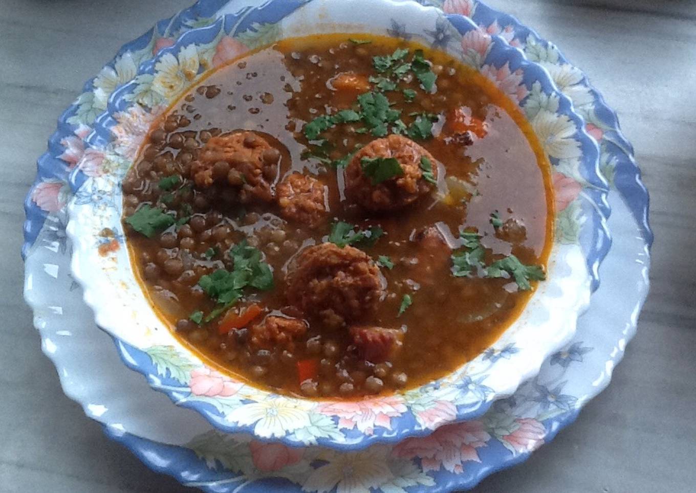 Potaje de lentejas con chorizo