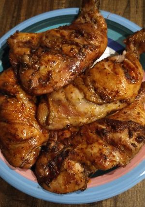 รูปของ เมนูไก่อบซอสบาบีคิว