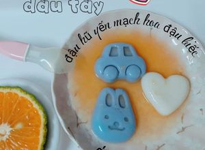 Hình của món Đậu hũ non yến mạch cho bé 6m+.