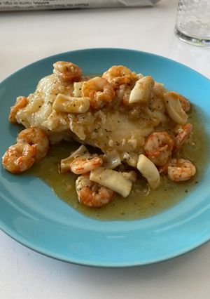 Foto principal de Merluza al cava con gambas