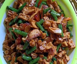 Gampangnya Memasak Oseng Kacang panjang Tempe dan Tahu Manis Enak Sederhana