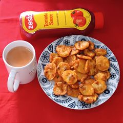 A picture of Sattu Flour Maru Bhajiya.