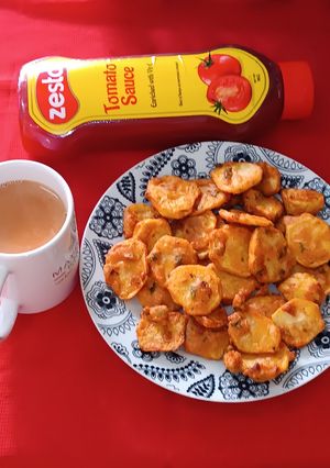 A picture of Sattu Flour Maru Bhajiya.