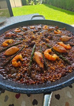 Una foto de Arroz de chipirones