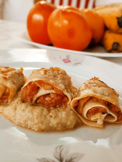 Una foto de Rollitos de calabacín relleno