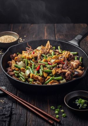 Foto resep Tumis cumi cuka apel